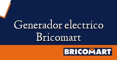 Generador electrico Bricomart