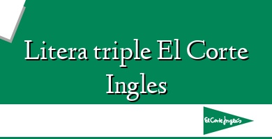 Comprar  &#160Litera triple El Corte Ingles