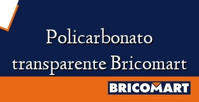 Policarbonato transparente Bricomart